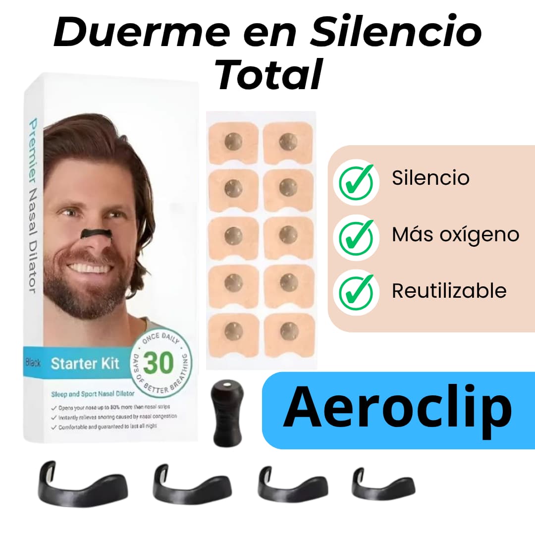 AeroClip — Dilatador Nasal Magnético Antirronquidos
