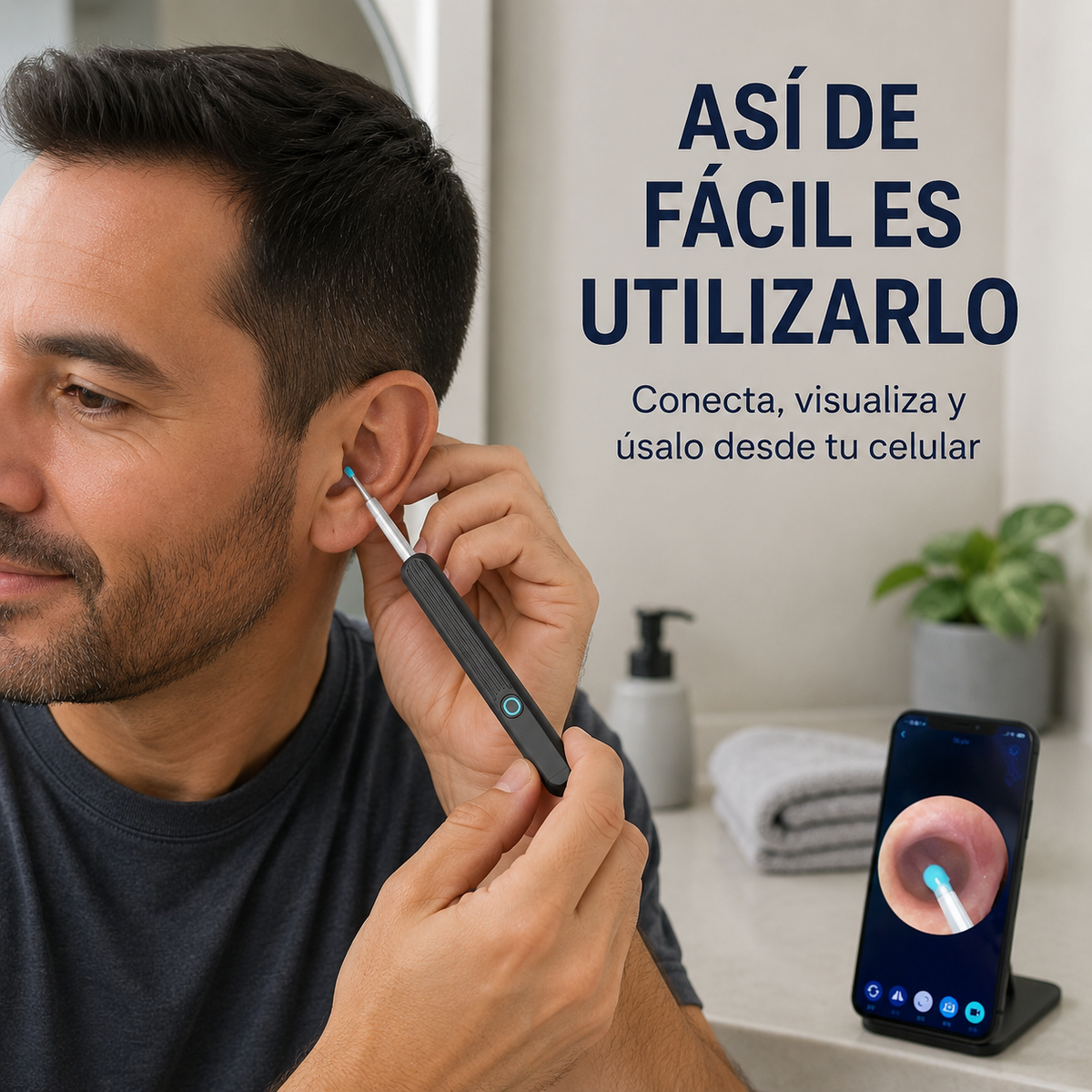 OtoVista - Limpiador de Oídos con Cámara HD WiFi